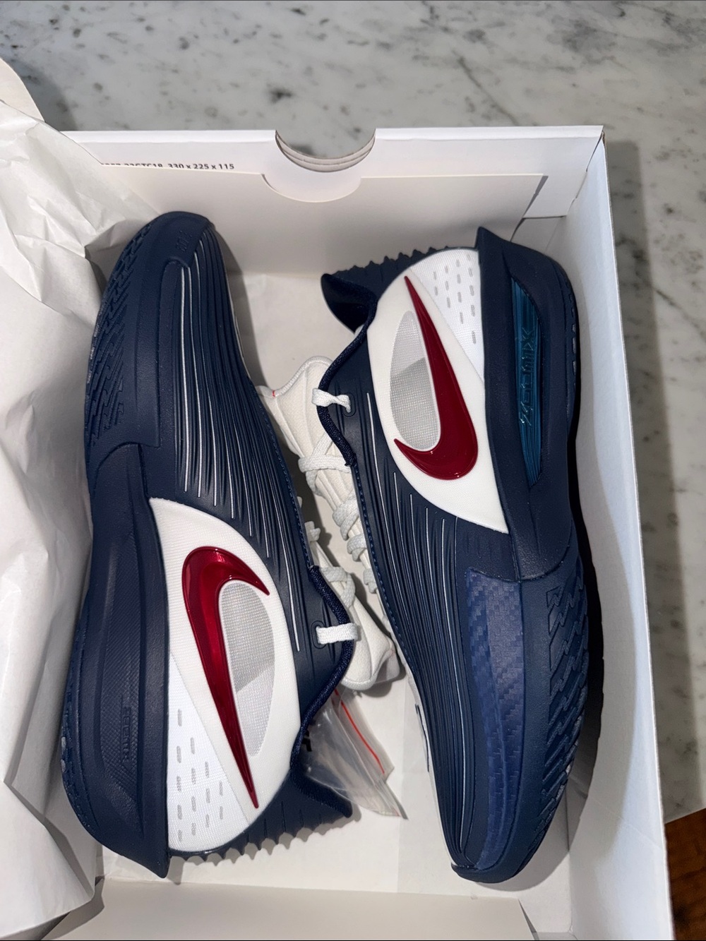 Giannis Nike Men’s Navy White Red Performance Sneakers